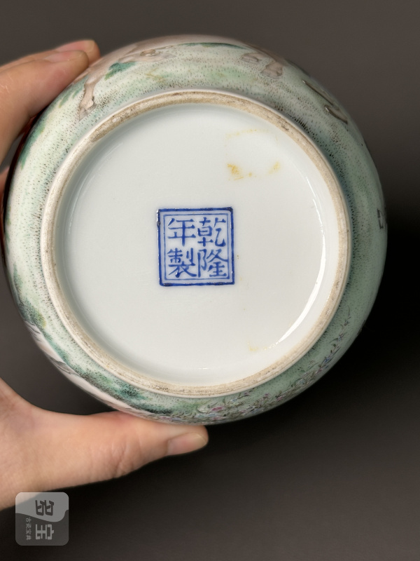 民国 珐琅彩牧牛图诗文瓶 - 图10